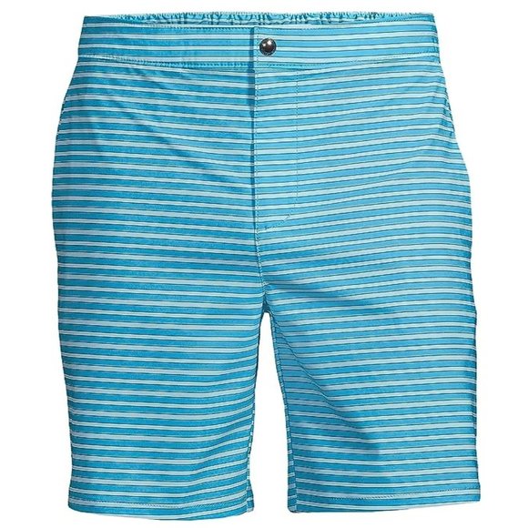 NWT Lands' End Men's Lined 7in Hybrid Swim Shorts Swim Trunks Size L $70 FLF103 - Picture 5 of 5